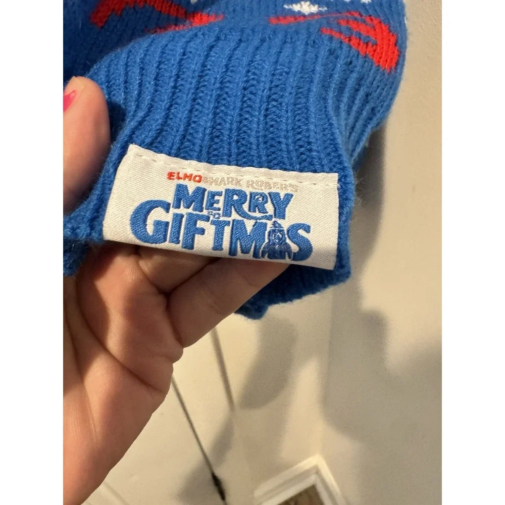 Roody Elmo Mark Rober Merry Giftmas Netflix Promo Sweater Adult M Sesame Street
